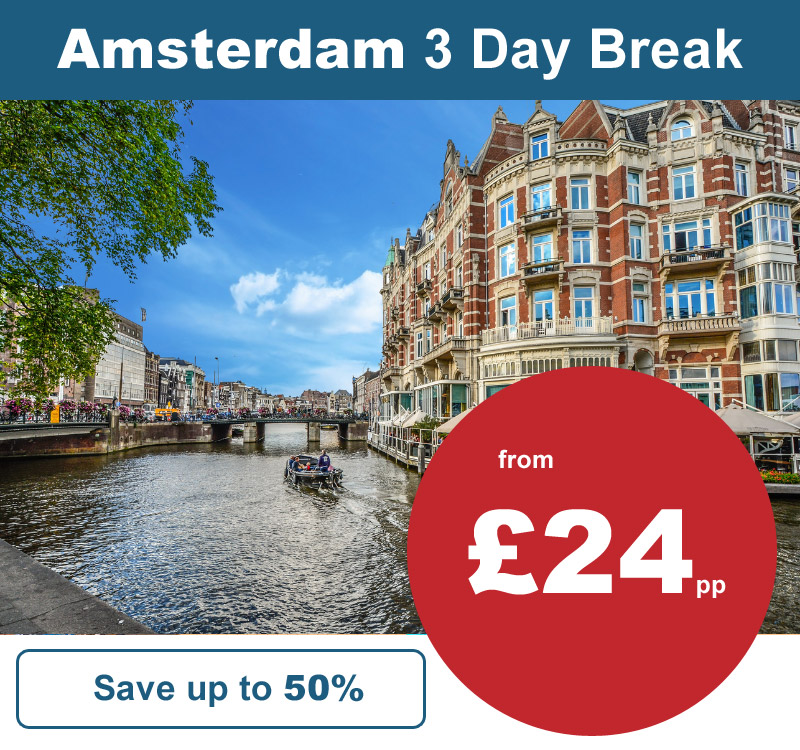 Amsterdam 3 Day Break - Up to 50% Off