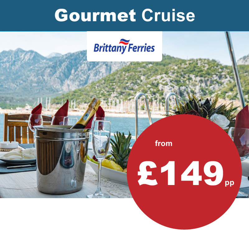 Portsmouth to St Malo Gourmet Mini-Cruise